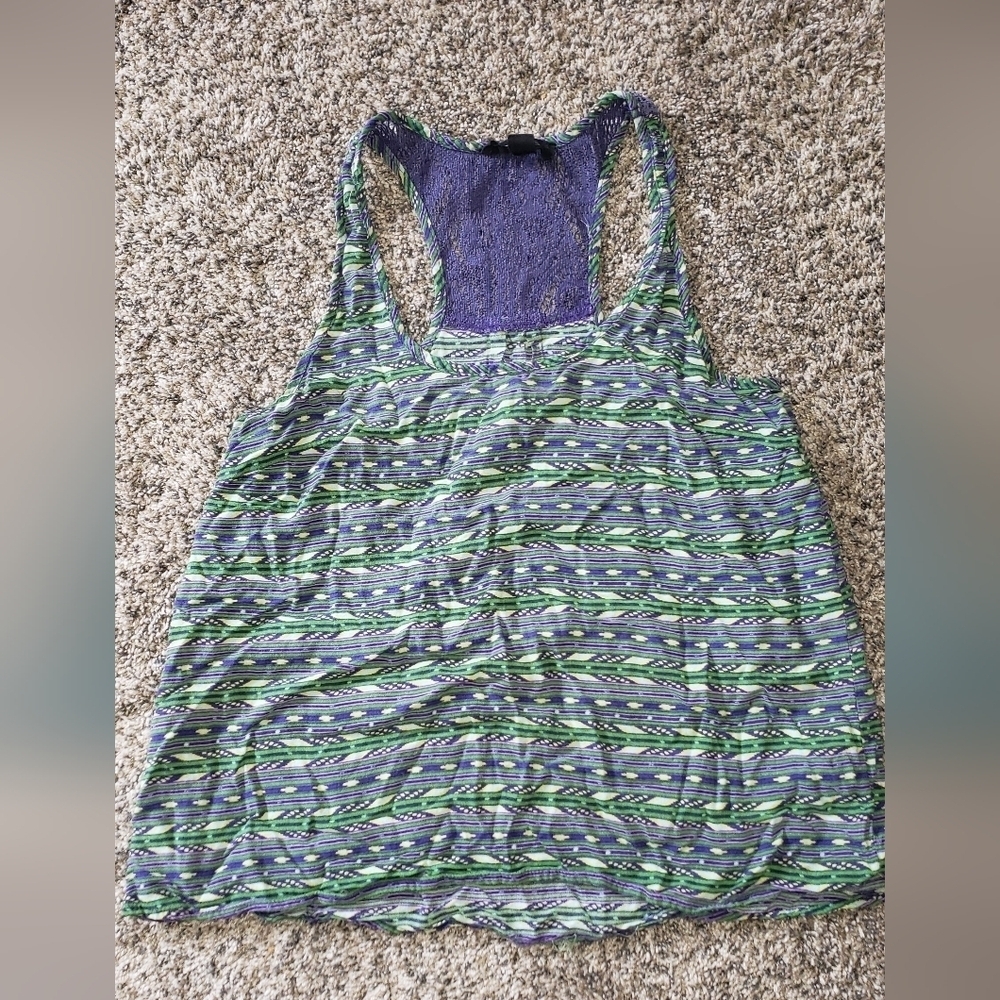 Forever 21| Vintage Flowy Racerback Boho Tank Top